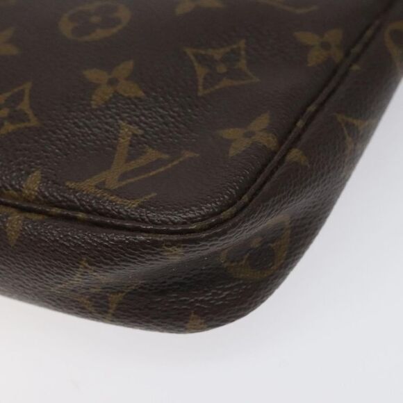 Louis Vuitton Pochette Accessoire Brown Canvas Clutch Bag (Pre-Owned) - Picture 9 of 16